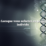 Question : Lorsque vous achetez en gros, le prix par individu
